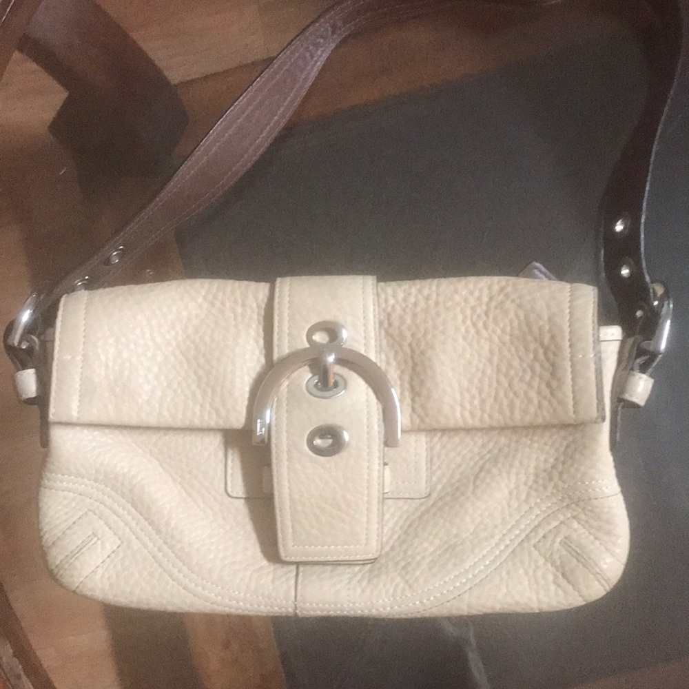 Small leather coach bag